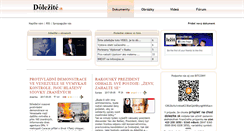 Desktop Screenshot of dolezite.sk